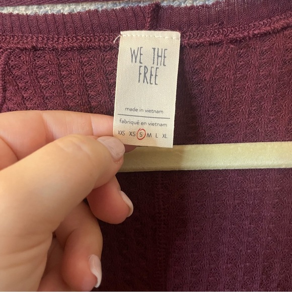 We the Free Waffle Knit Top Small - Picture 4 of 5